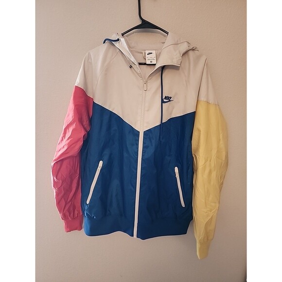 Nike Windrunner Hooded Windbreaker Jacket Mens M Multicolor DA0001 476 - Picture 1 of 7